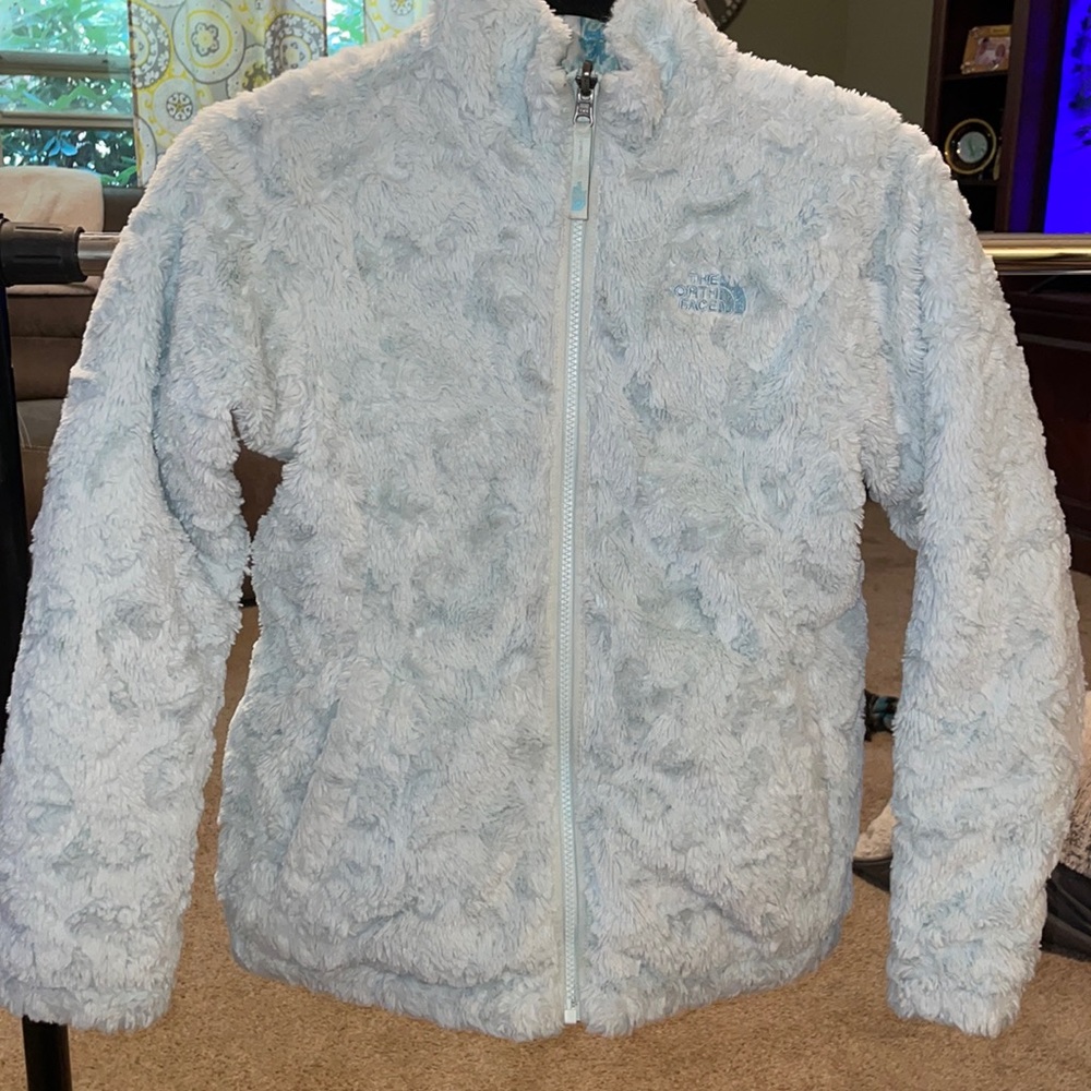 EUC North Face reversible girls jacket. Size large 14-16
